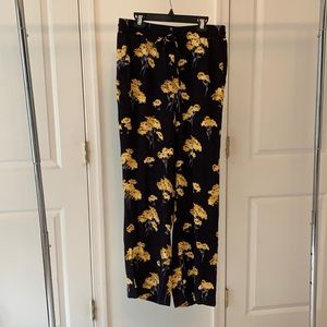 LOFT Floral Flowy Pants
